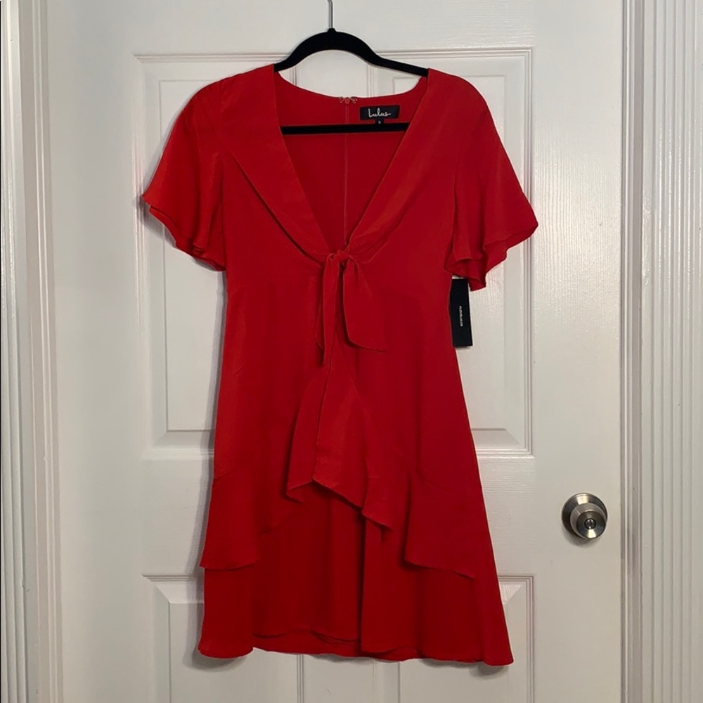 Red Fit and Flare Dress from LuLu’s!